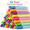 36 Pack Big Bubble Wands Bulk in 6 Colors, Bulk Party Favors for Kids, Ideal Goodies Bags Stuffers, Summer, Easter, Halloween, Valentine, School Classroom Prizes for Boys & Girls
